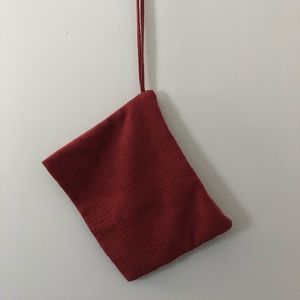 Zara Maroon Zip Up Bag